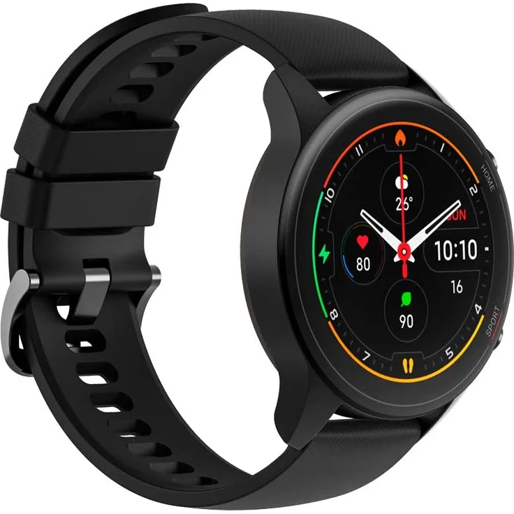 Xiaomi Mi Watch Smartwatch GPS, Unisex, 46x53mm, Silikonarmband, Black – Bild 1