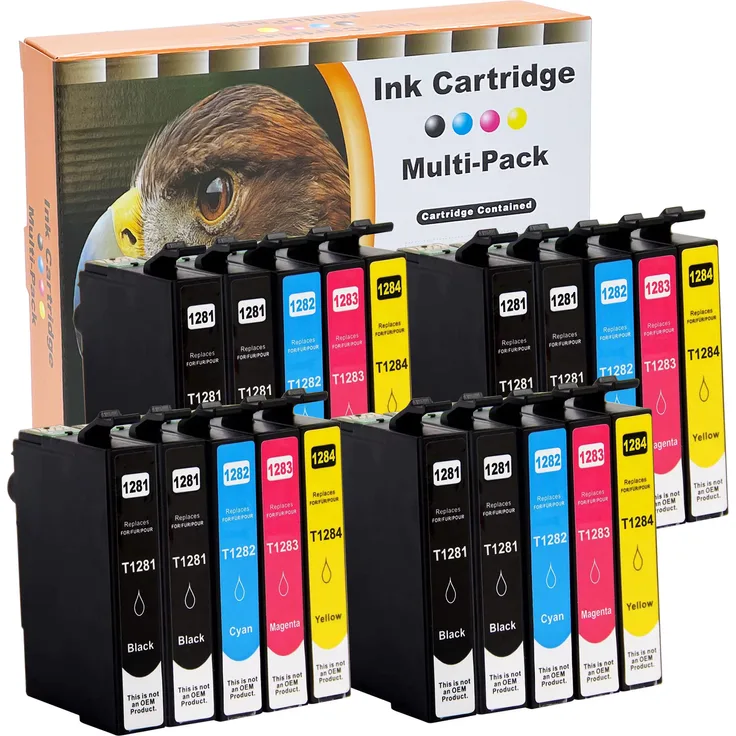 Starlet24 Druckerpatronen kompatibel zu Epson T1281-T1284 | 20er Set