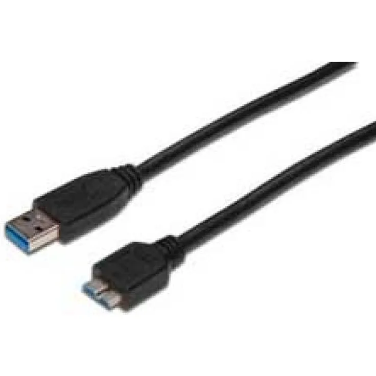 Planet ASSMANN - USB-Kabel - USB Typ A, 4-polig (M) - 10-polig Micro-USB Typ B (M) - 1.8 m (USB 3.0) - geformt - Schwarz (AK-300116-018-S)