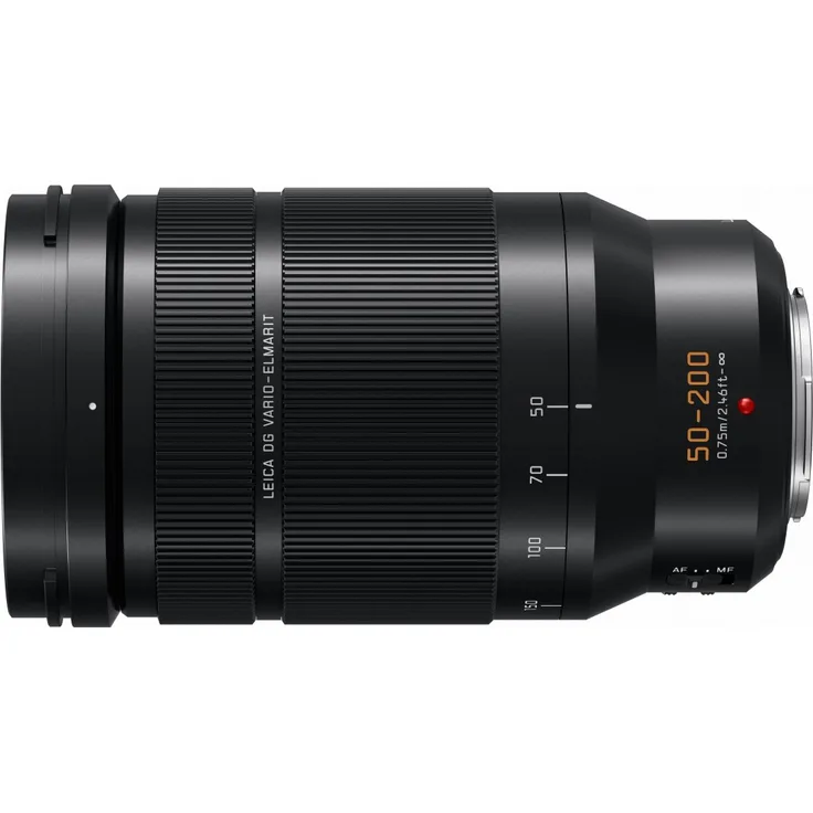 Panasonic H-ES50200E9 Leica DG Vario-Elmarit Kamera Objektive (50-200mm-F2.8-4.0, Premium Telezoom, Dual I.S., Staub und Spritzwasserschutz, schwarz)