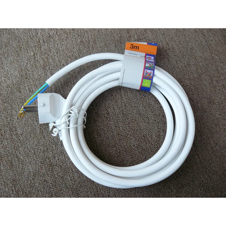 REV Ritter 0577333555 Zuleitung mit Schutzkontakt H05VV-F 1.5 mm², 3 m, weiß