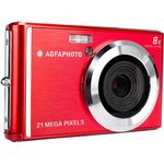 AGFA Photo – Kompakte Digitalkamera mit 21 Megapixel CMOS-Sensor, 8x Digitalzoom und LCD-Display Rot