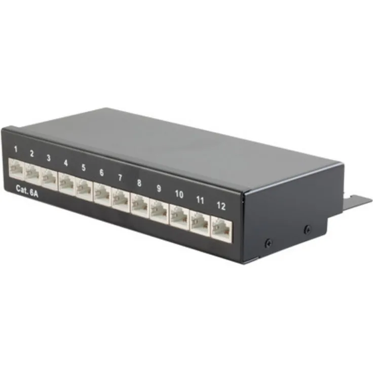 S-Conn 75076 - Cat6a - RJ-45 - Cat6a - Schwarz - 212 mm - 45 mm (75076)