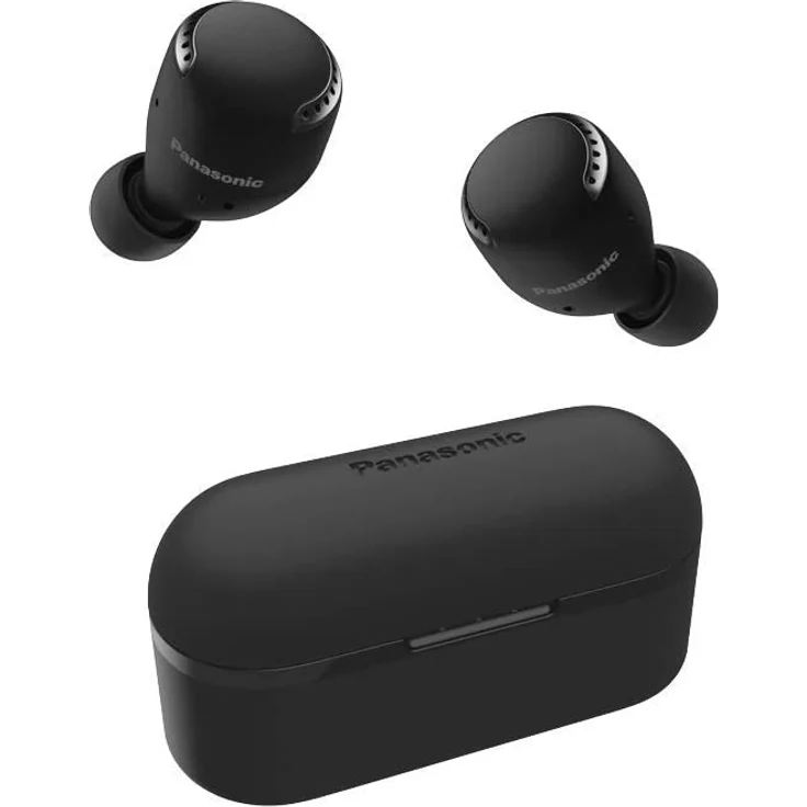Panasonic RZ-S500WE-K True Wireless In-Ear Kopfhörer, mit Bluetooth, Mikrofon, Noise Cancelling, spritzwassergeschützt, schwarz – Bild 1