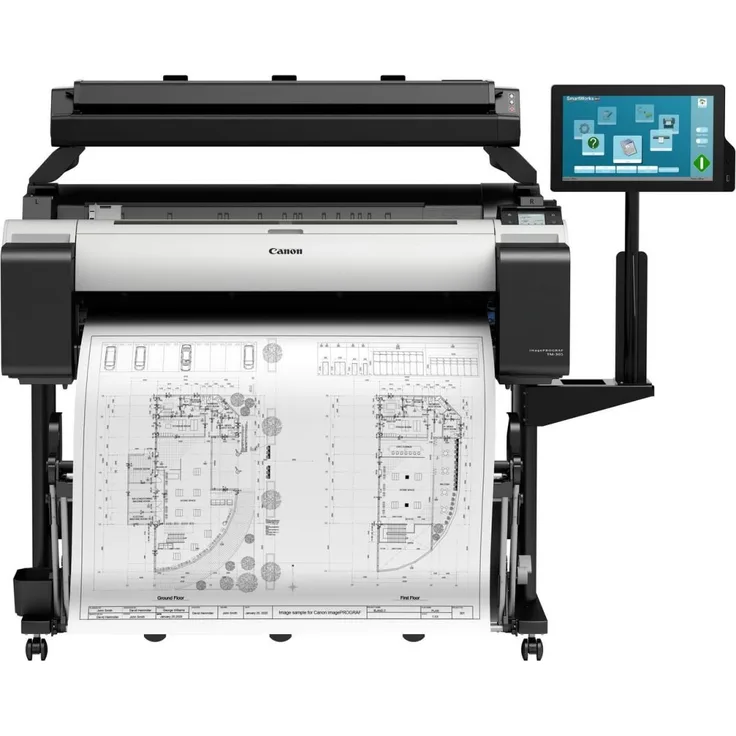 Canon imagePROGRAF TM-305 T36 Großformatdrucker mit Scanner, Monitor und Stand (A0, 91,44cm, 2.40...