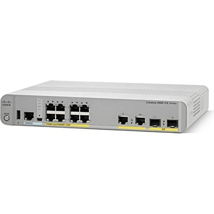 Cisco WS-C2960CX-8PC-L Catalyst POE LAN Base (8-Port)