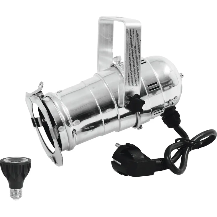 Eurolite Set PAR-20 Spot sil + PAR-20 230V COB 6W E-27 LED 1800-3000K dim2warm