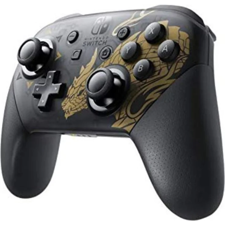 Nintendo Nintendo Switch Pro Controller - Monster Hunter Rise Edition Schwarz, Gold (10006173) (Switch) – Bild 2