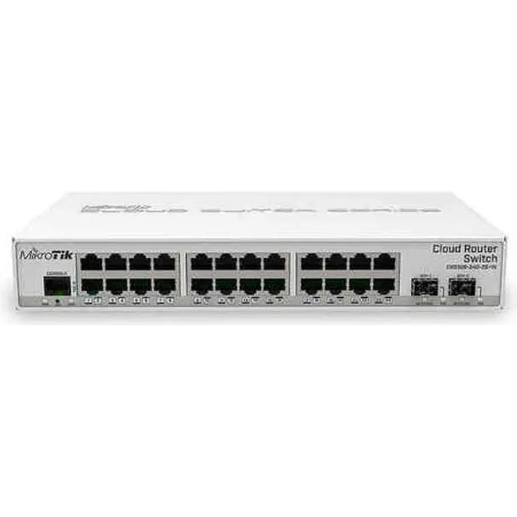 MikroTik Cloud Router Desktop Switch mit 24x GB, 2x 10GB SFP+, RouterOS - SwithchOS Switche (CRS326-24G-2S+IN)