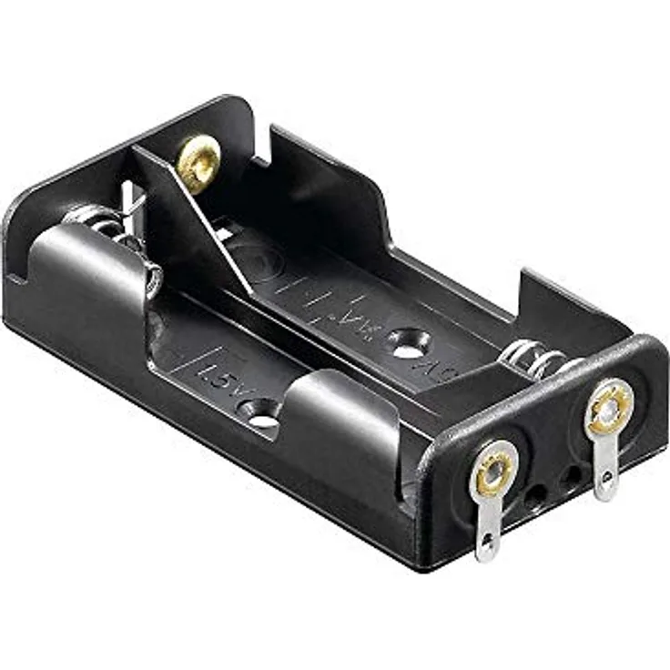 Wentronic Batteriehalter, 2x Mignon AA - mit Lötanschluss