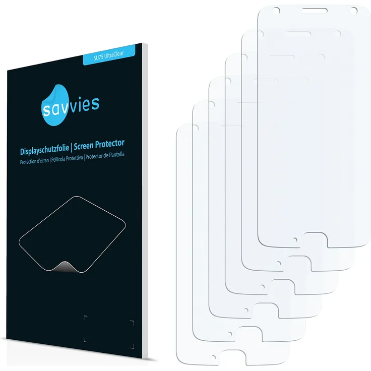 Motorola Moto X4 Schutzfolie [6er Pack] - kristallklare Displayschutzfolie Folie Displayfolie