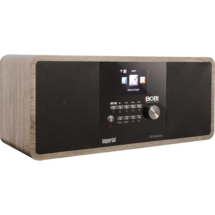 Imperial BOBs ROCK RADIO Internetradio mit Bluetooth, WLAN, TFT-Display, schwarz