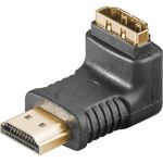 Wentronic HDMI-HDMI Winkeladapter lose (19-polig HDMI-Stecker Buchse) schwarz