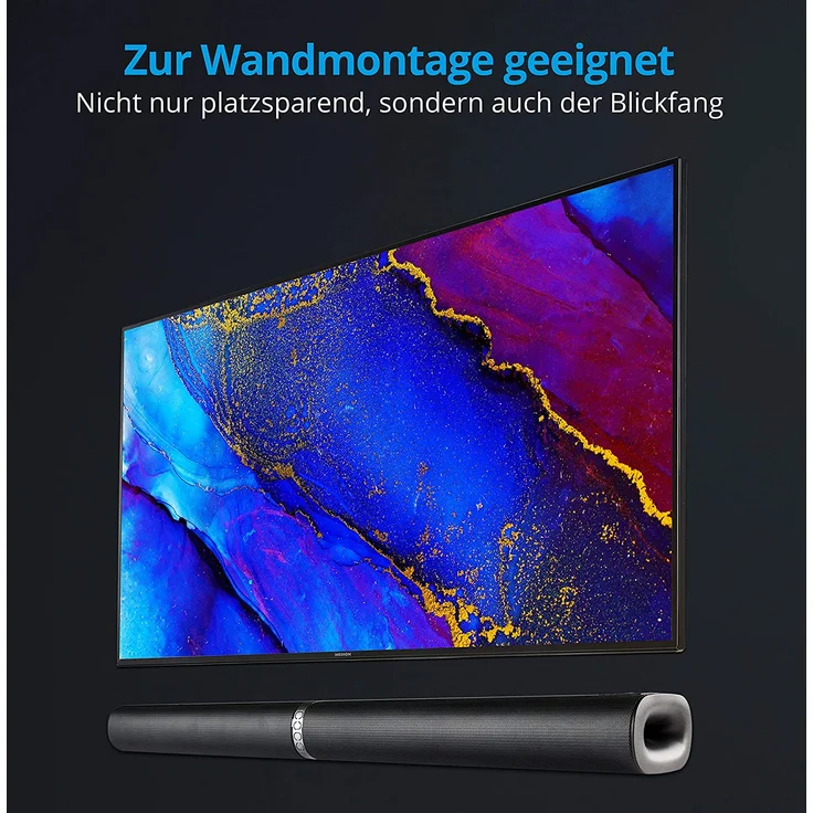 Medion LIFE 2.1 Soundbar mit Subwoofer, kabellos/kabelgebunden, geeignet für TV, schwarz  – Bild 5