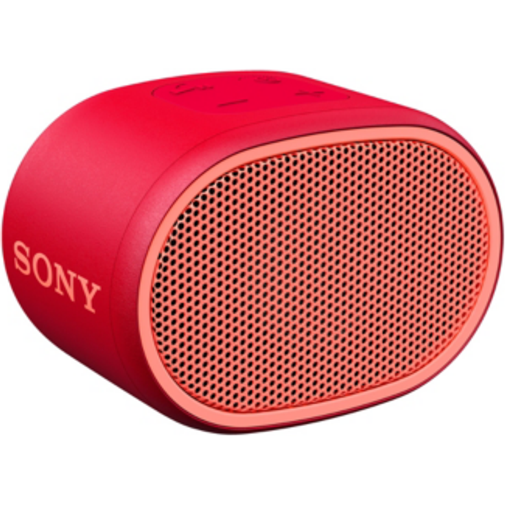 Sony SRS-XB01 tragbarer Bluetooth Lautsprecher (Extra Bass, 6h Akku, Spritzwassergeschützt) rot