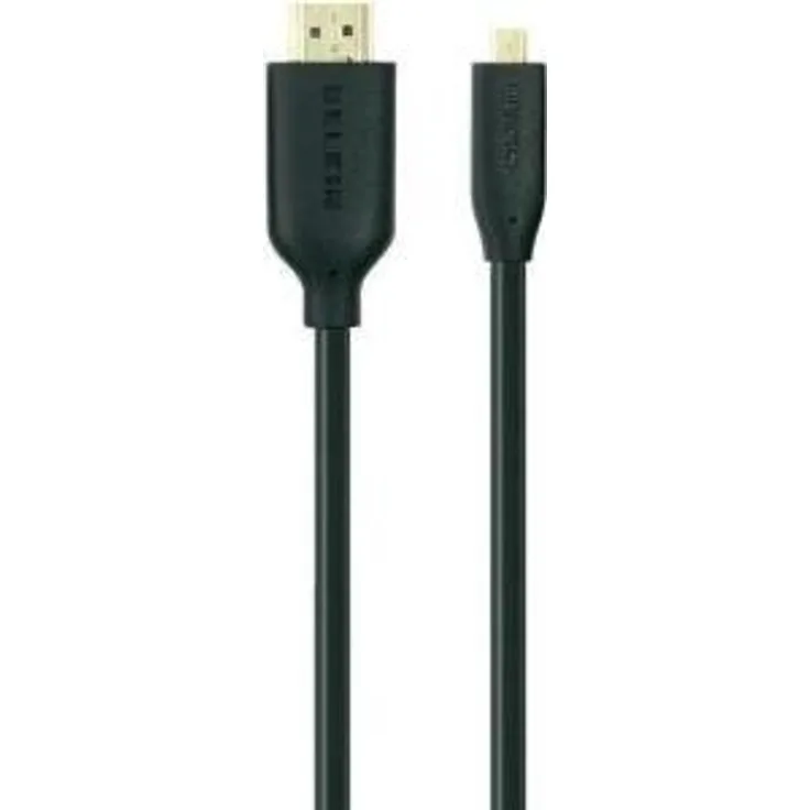 HDMI Anschlusskabel [1x HDMI-Stecker - 1x HDMI-Stecker D Micro] 1 m Schwarz Belkin Schwarz