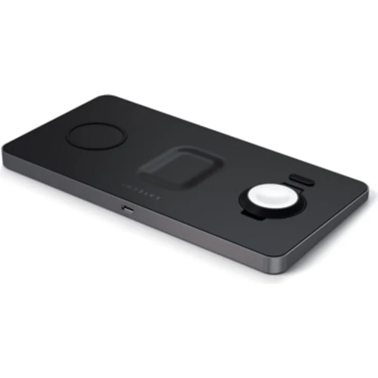 SATECHI Trio Wireless Charging Pad, schwarz