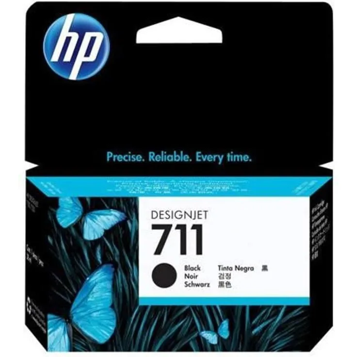 HP 711 Schwarz DesignJet Tintenpatrone, 38 ml
