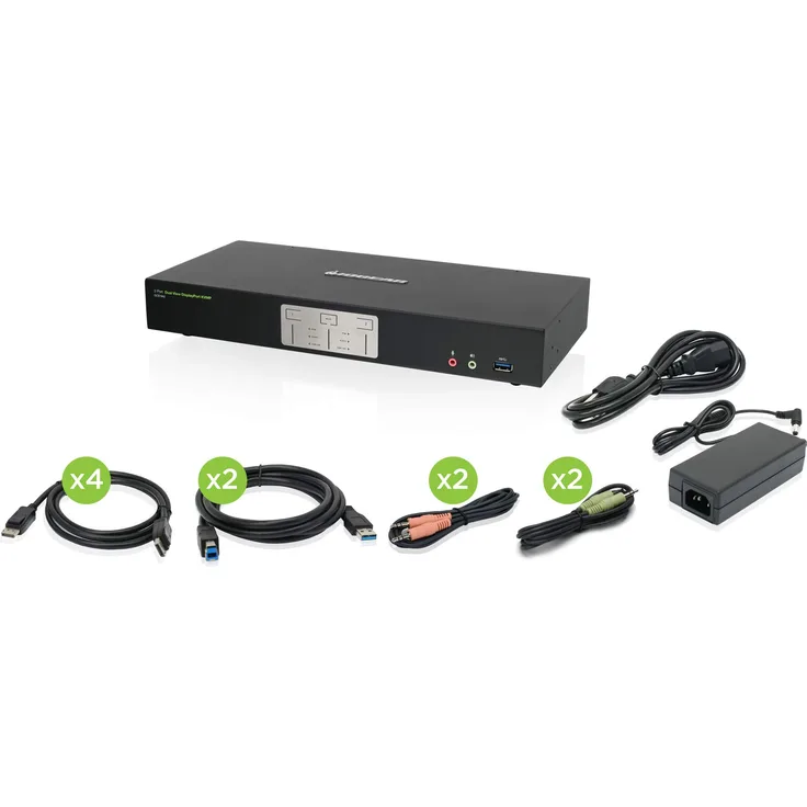 IOGEAR 4K Dual View DisplayPort Kvmp