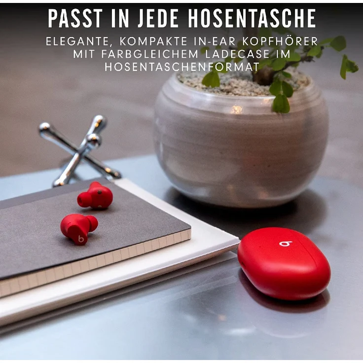 Beats By Dre Studio Buds In-Ear-Kopfhörer, True-Wireless, IPX4, rot – Bild 5
