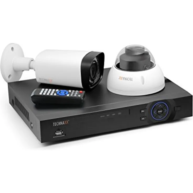 Technaxx 4565 Maxi Security Kit PRO FullHD 1080P TX-50, Überwachungskamera Set