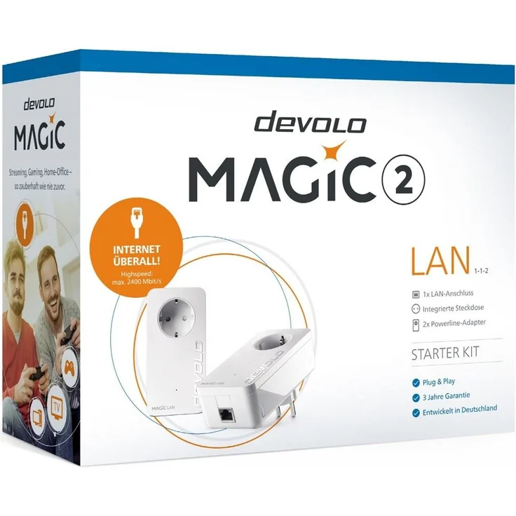 devolo Magic 2 LAN Starter Kit 1-1-2 2x (2400mbps Powerline + 1xLAN) – Bild 6