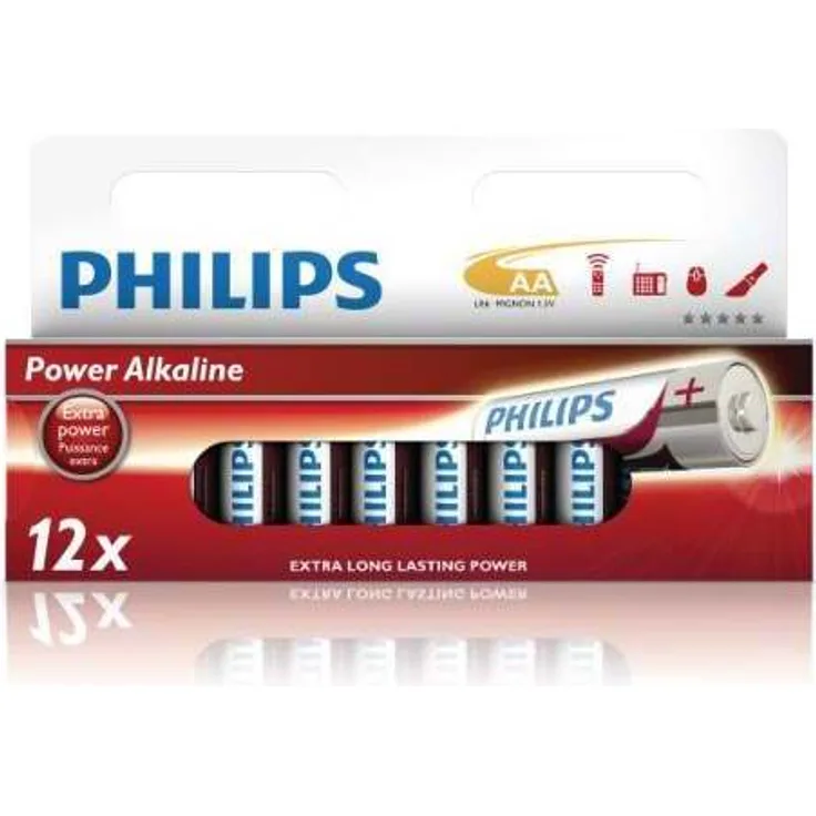 Philips Powerlife - 12 x LR6 (AA) in a wide multipack