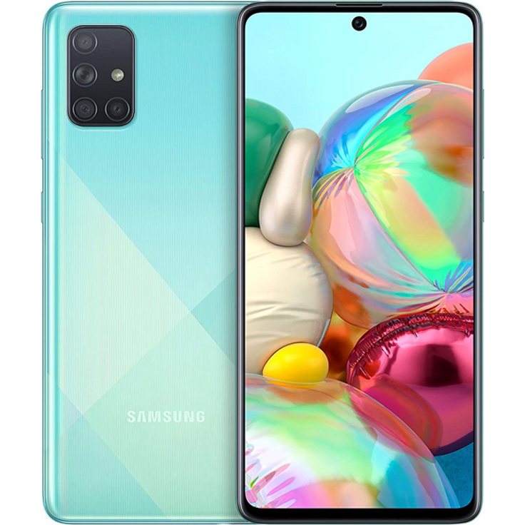 Samsung Galaxy A71 Smartphone 17cm (6,7 Zoll) SAMOLED-Display, 128GB interner Speicher, Nano-SIM, Android, Prism Crush Blue - Preisvergleich – Bild 5