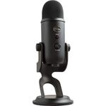 Blue Microphones Yeti USB-Mikrofon (für Aufnahme und Streaming auf PC und Mac, Drei Kondensatorkapseln, Vier Richtcharakteristiken, Kopfhörer-Ausgangs- und Lautstärkesteuerung,Plug und Play) blackout