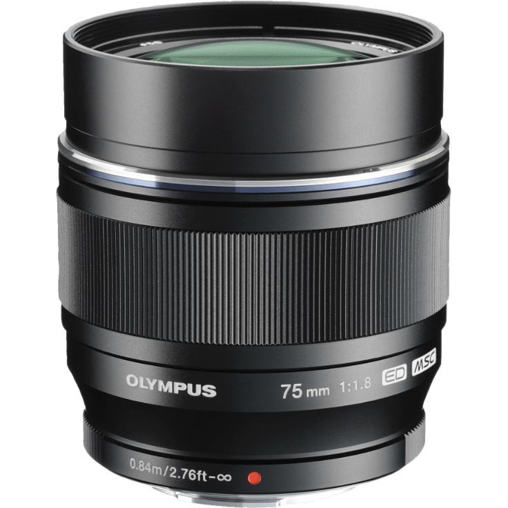Olympus M.Zuiko Digital ED 75mm F1.8 Objektiv, lichtstarke Festbrennweite, geeignet für alle MFT-Kameras (Olympus OM-D & PEN Modelle, Panasonic G-Serie), schwarz – Bild 1