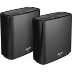Asus Ai Mesh System ZenWiFi CT8 (2in1 Mesh Zugangspunkte-Set, AC3000 WiFi 5, 3x Gigabit LAN, App Steuerung, unterbrechungsfreies Roaming, AiProtection) schwarz