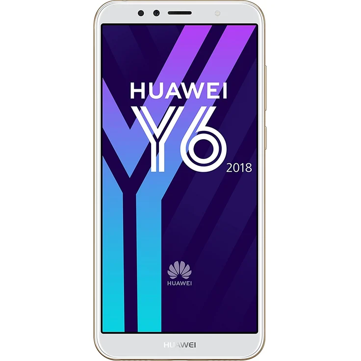 Huawei Y6 (2018) Smartphone 14,48cm (5,7 Zoll) Display, 16GB interner Speicher, 2GB RAM, Dual-SIM, Gold – Bild 1