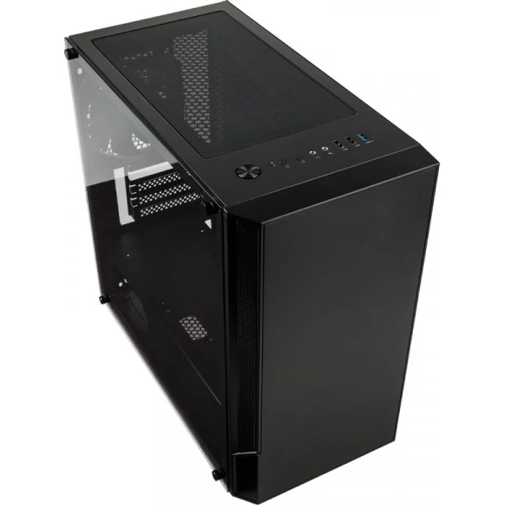 KOLINK Citadel Micro-ATX PC-Gehäuse - Tempered Glass Seitenfenster - schwarz – Bild 1
