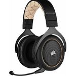 Corsair HS70 Pro Wireless Gaming Headset (7.1 Surround Sound, Ultraniedrige Latenz, 12 Meter Reichweite, Federleichtes Design, Abnehmbares Rauschunterdrückung-Mikrofon, für PC und PS4) gelb