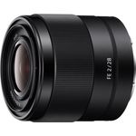 Sony SEL-28F20 Weitwinkel Objektiv (Festbrennweite, 28 mm, F2, Vollformat, geeignet für A7, A6000, A5100, A5000 und Nex Serien, E-Mount) schwarz