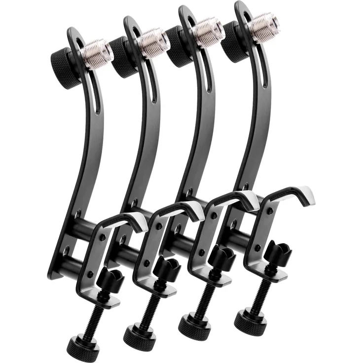 4x SET Pronomic DMK-10 Schlagzeug Mikrofonklammer