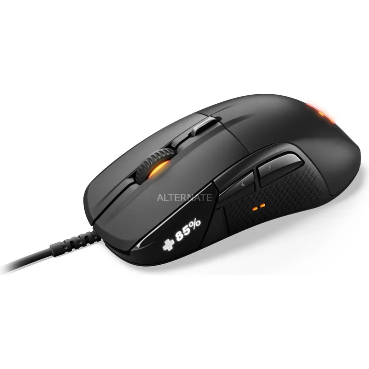 SteelSeries Rival 710 - Gaming-Maus – 16.000 CPI TrueMove3 Optical Sensor – OLED-Display – haptisches Feedback – RGB-Beleuchtung