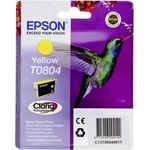 Epson Original T0804 Tinte Kolibri (Stylus Photo R265 R360 R285 RX585 RX685 PX700W P50 PX650 PX810FW PX710W PX820FWD PX720WD PX660 PX830FWD PX730WD RX560) gelb