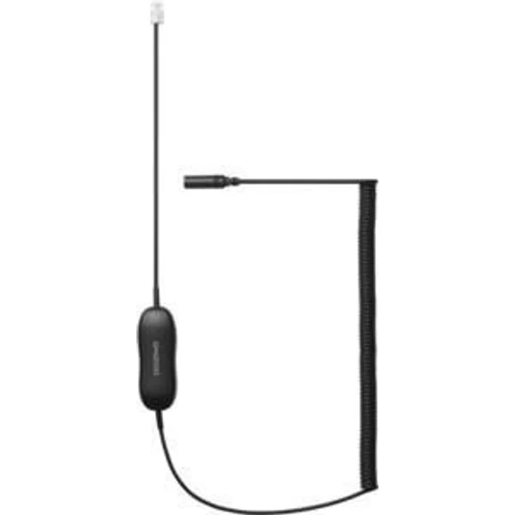 Jabra Evolve 30-40-80 Smart-Converter-Kabel 3,5mm-Klinkenstecker auf RJ9 für Festnetztelefone