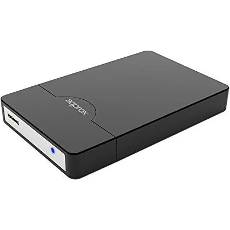 Approx appHDD09B 2.5Zoll USB Schwarz - Speicherlaufwerksgehäuse (2.5 Zoll, SATA, 1 TB, Schwarz, Status, Kunststoff)