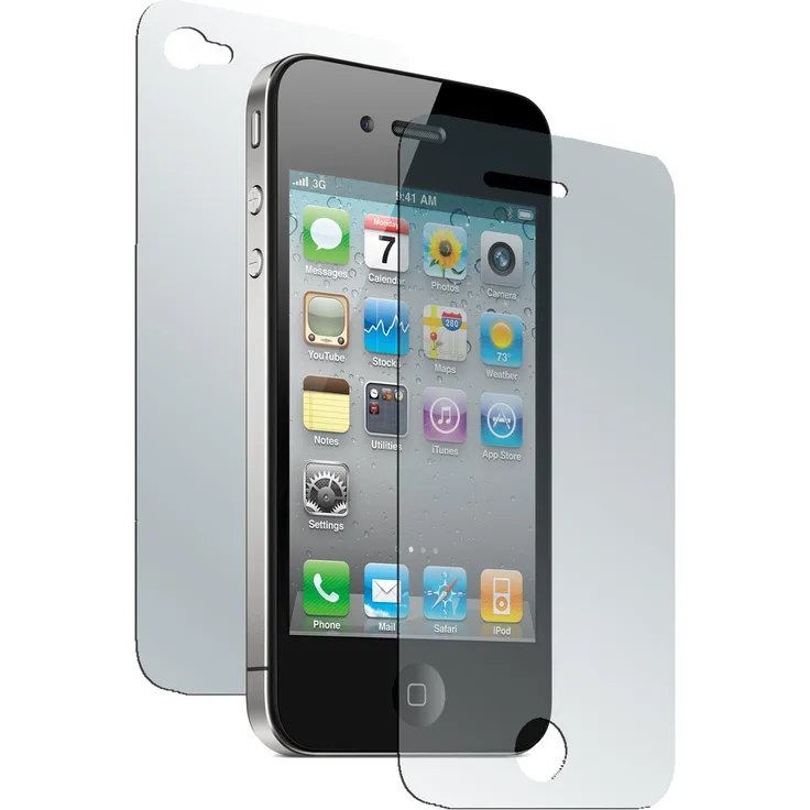 4er-Pack Displayschutzfolie klar Fullbody für Apple iPhone 4S von PhoneNatic