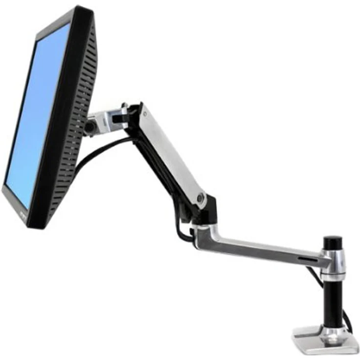 ERGOTRON LX Monitor Arm in Aluminium - Monitor Tischhalterung mit patentierter CF-Technologie für Bildschirme bis 34 Zoll und 33cm Höhenverstellung – Bild 1