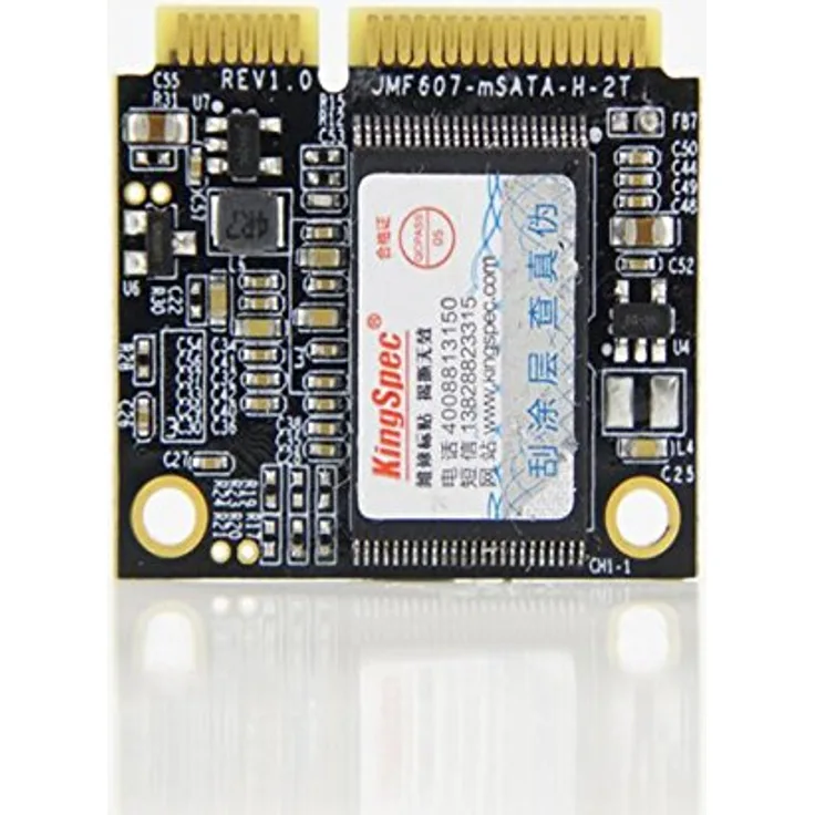 KingSpec MiniPCIe mSATA half size SSD 128GB 3  2,5 cm für Industrie Motherboard