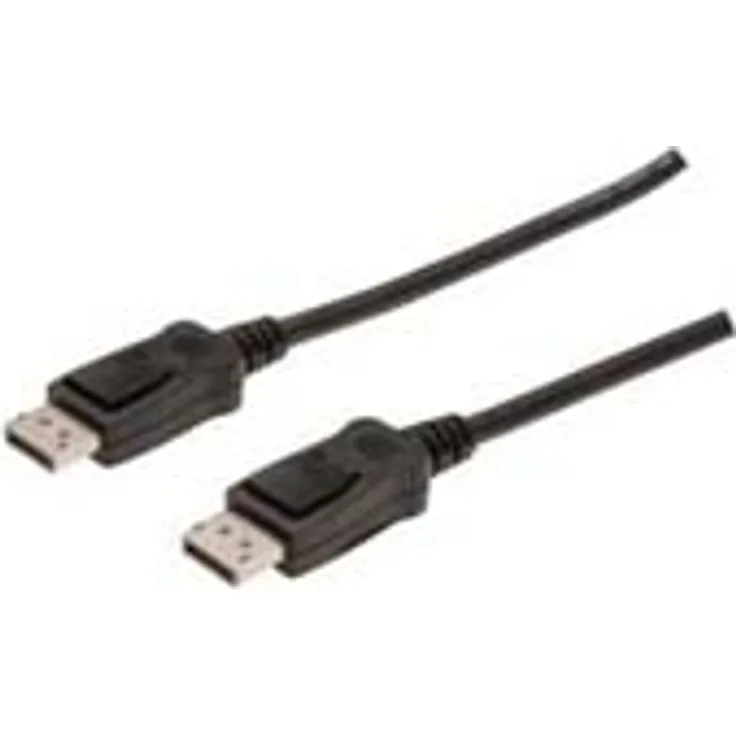 Planet ASSMANN - DisplayPort-Kabel - DisplayPort (M) - DisplayPort (M) - 1 m (DisplayPort 1.2) - geformt - Schwarz (AK-340100-010-S)