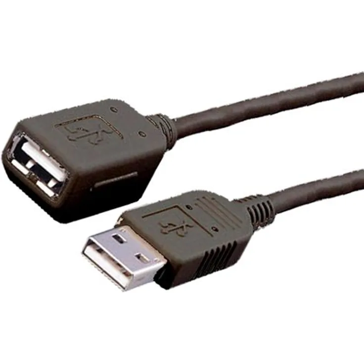 MediaRange - USB-Verlängerungskabel - USB Typ A, 4-polig (M) - USB Typ A, 4-polig (W) - 3,0m (USB/USB2.0) - Schwarz (MRCS111)