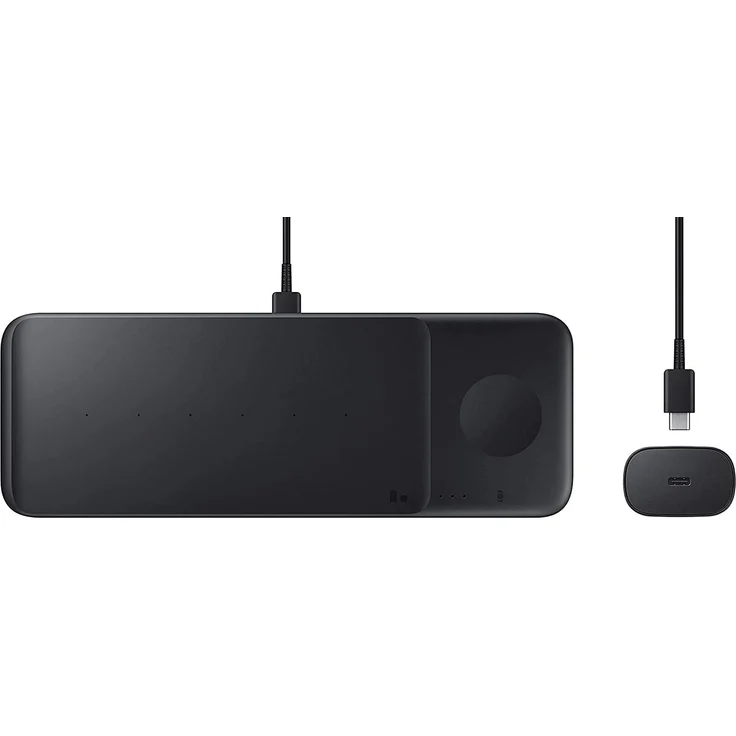 Samsung Wireless Charger Trio EP-P6300TBEGEU, Qi Ladestation, schwarz – Bild 7
