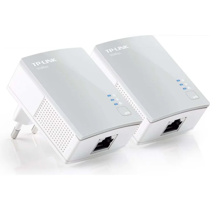 TP-Link TL-PA4010 KIT Powerline Adapter (600Mbit-s Powerline, 1x10-100Mbit-s-Ethernet-Port, energiesparend, kompatibel zu allen gängigen Powerline Adaptern) weiß – Bild 1