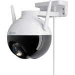 EZVIZ C8C 1080P WiFi-Überwachungskamera für den Außenbereich mit Farbnachtsicht, Dome-IP-Kamera 360 ° wasserdicht IP65 H.265 AI Bewegungserkennungsalarm