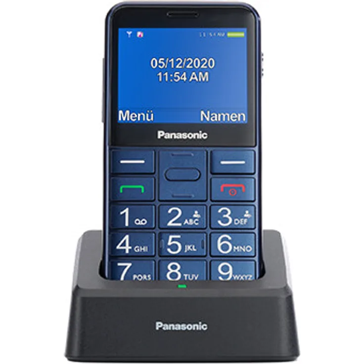 Panasonic KX-TU155 Seniorenhandy 6,1cm (2,4 Zoll) TFT-Display, Blau
