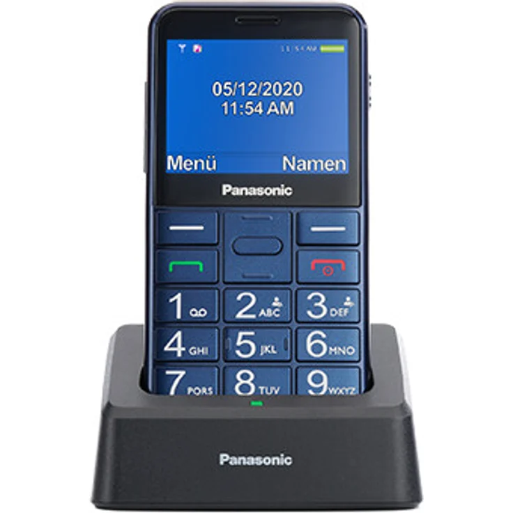 Panasonic KX-TU155 Seniorenhandy 6,1cm (2,4 Zoll) TFT-Display, Blau – Bild 1